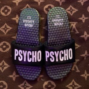 Dolls Kill O-Mighty Psycho slides sz 8 sz 9 egirl